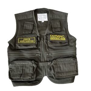 Park Junior Ranger Zip Youth Kids Vest Large Outdoors Hike Olympic National